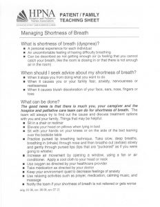 Managing Shortness of Breath - Choice Hospice